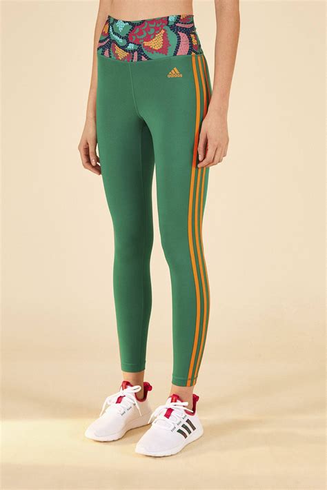 adidas legins schwarz grün|adidas farm rio green tights.